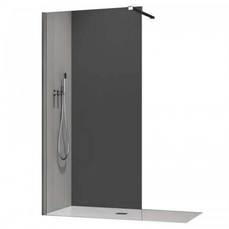 Душевая перегородка Koer SR SP01-120x200-TR-01 Walk-In прозрачное стекло Easy Clean 8мм, хром (KR53
