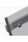 Дверь в нишу Koer SR SD02-140x200-TR-01 прозрачное стекло Easy Clean 8мм, хром (KR5383)
