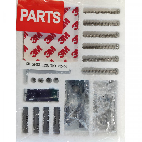 Душевая перегородка Koer SR SP03-120x200-TR-01 Walk-In прозрачное стекло Easy Clean 8мм, хром (KR53