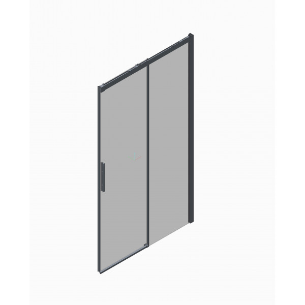 Дверь в нишу Koer SR SD05-140x200-TR-01 прозрачное стекло Easy Clean 6мм, хром (KR5406)