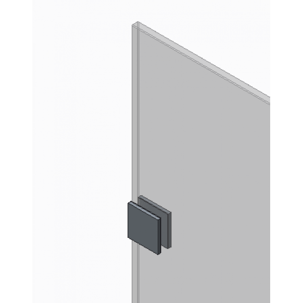 Дверь в нишу Koer SR SD04-120x200-TR-01 прозрачное стекло Easy Clean 10мм, хром (KR5387)