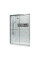 Дверь в нишу Koer SR SD03-140x200-TR-01 прозрачное стекло Easy Clean 8мм, хром (KR5385)