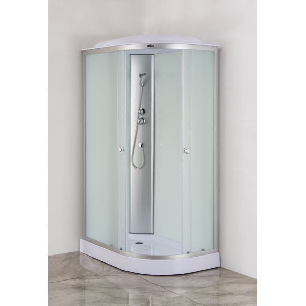 Бокс душевой без гидромассажа Mixxus WAVE SB02-120x80x215-L-FB SATIN с низким поддоном (MI6892)