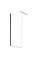 Душевая перегородка Mixxus Premium FLAT SP02-100x200-TR Black Walk-In прозрачное стекло 8мм (MI6856