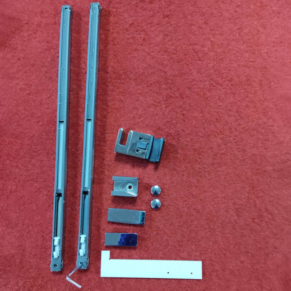 Дверь в нишу Koer SR SD01-120x200-TR-01 прозрачное стекло Easy Clean 8мм, хром (KR5376)