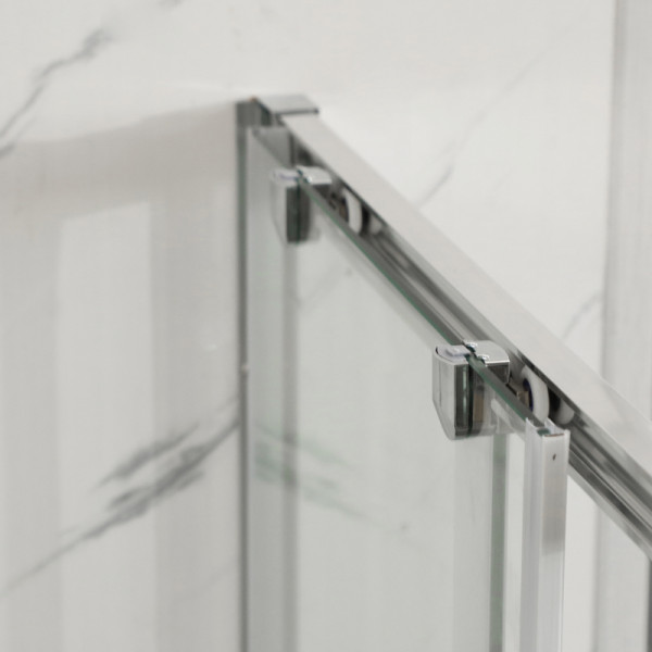 Душевая кабина без поддона Mixxus Premium DIVERSE SC03-100x80x195-TR Chrome прозрачное стекло 6мм (