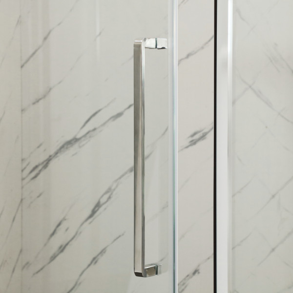 Душевая кабина без поддона Mixxus Premium BEVEL SC01-90x90x195-TR Chrome прозрачное стекло 6мм (MI6