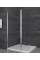 Душевая перегородка Koer SR SP03-120x200-TR-01 Walk-In прозрачное стекло Easy Clean 8мм, хром (KR53