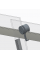 Дверь в нишу Koer SR SD01-120x200-TR-07 прозрачное стекло Easy Clean 8мм, графит (KR5378)