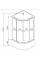 Бокс душевой с гидромассажем Mixxus STRONG SBH01-90x90x215-FB SATIN с высоким поддоном (MI6888)