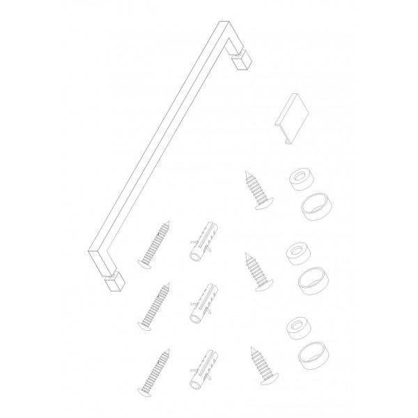 Шторки стеклянные на ванну Koer SR BS02-80x140-TR-01 прозрачное стекло 6мм, хром (KR5401)