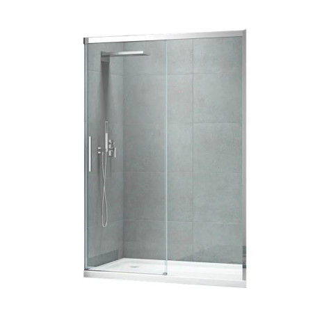 Дверь в нишу Koer SR SD05-140x200-TR-01 прозрачное стекло Easy Clean 6мм, хром (KR5406)