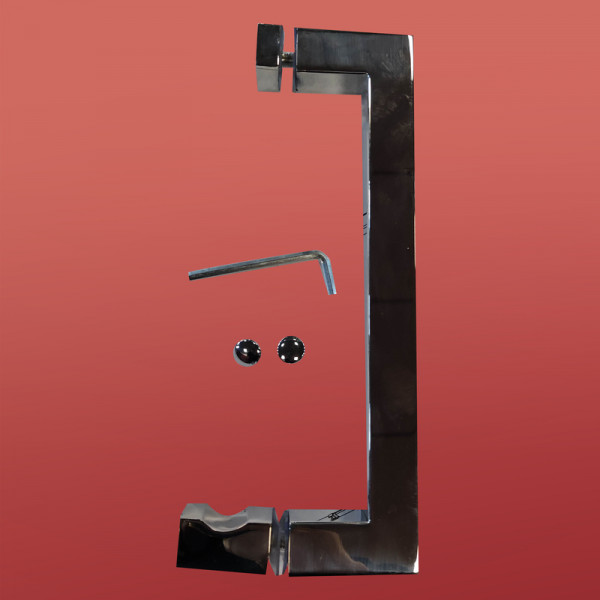 Дверь в нишу Koer SR SD02-140x200-TR-01 прозрачное стекло Easy Clean 8мм, хром (KR5383)