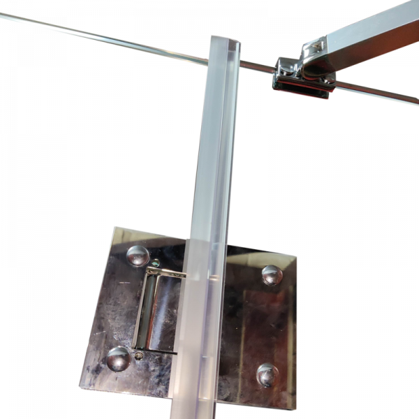 Боковая стенка для кабины Koer SR SW04-80x200-TR-01 прозрачное стекло Easy Clean 10мм, хром (KR5389