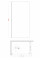 Душевая перегородка Koer SR SP01-120x200-TR-01 Walk-In прозрачное стекло Easy Clean 8мм, хром (KR53