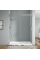 Дверь в нишу Koer SR SD02-140x200-TR-01 прозрачное стекло Easy Clean 8мм, хром (KR5383)