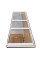 Дверь в нишу Koer SR SD04-120x200-TR-01 прозрачное стекло Easy Clean 10мм, хром (KR5387)