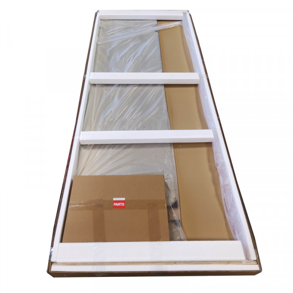 Дверь в нишу Koer SR SD04-120x200-TR-01 прозрачное стекло Easy Clean 10мм, хром (KR5387)