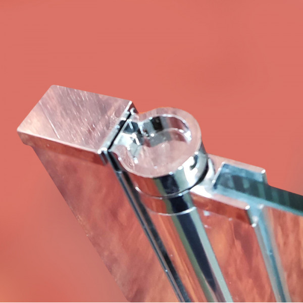 Шторки стеклянные на ванну Koer SR BS01-80x140-TR-01 прозрачное стекло 6мм, хром (KR5400)