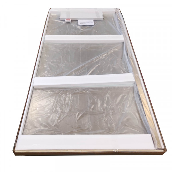 Душевая перегородка Koer SR SP02-100x200-TR-12 Walk-In проз.стекло Easy Clean 8мм, матовое золото (