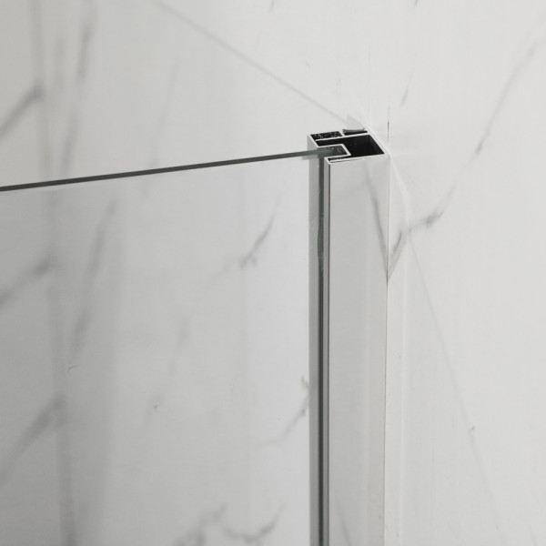 Душевая кабина без поддона Mixxus Premium BEVEL SC01-90x90x195-TR Chrome прозрачное стекло 6мм (MI6