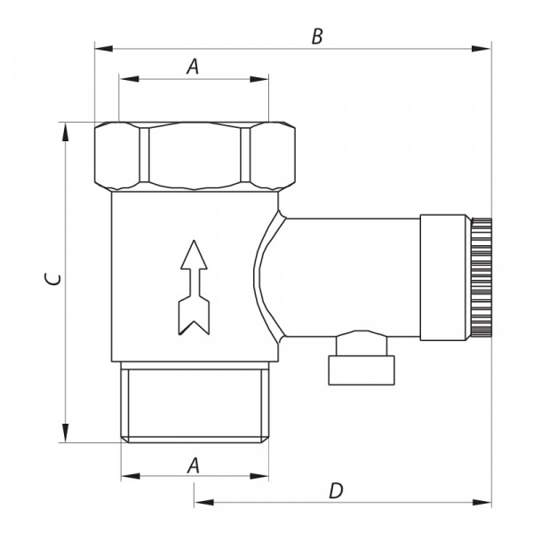 Предохранительный клапан для бойлера 1/2” Koer KR.1039 (KR2674)