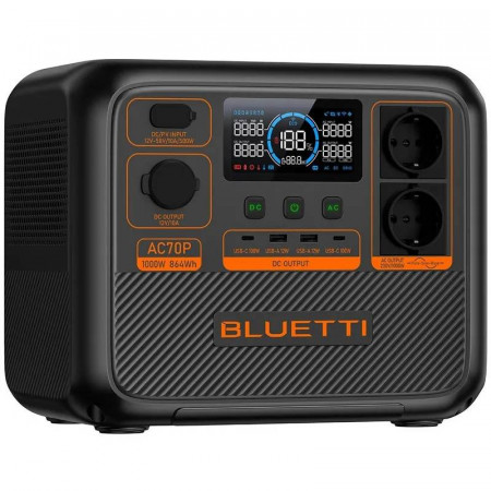 Зарядная станция BLUETTI AC70P 1000 Вт, 864 Вт/час (BL0554)
