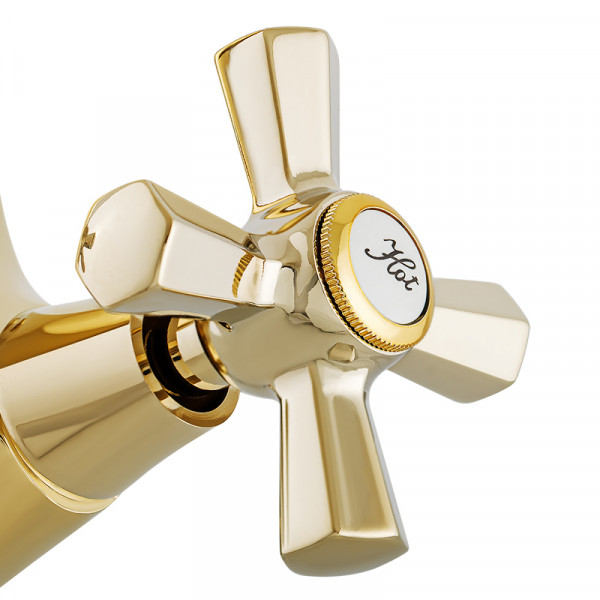 Смеситель для умывальника Mixxus Premium Retro Gold-161 (MI5848)