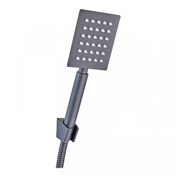 Смеситель для ванны Zerix KUB-008 (Euro) Black с нерж. стали SUS304 (Цв. черный) (ZX4851)