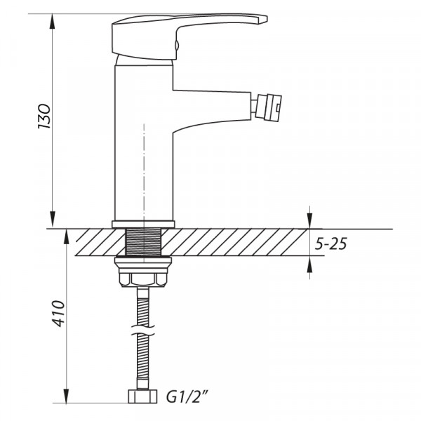 Смеситель для биде Zerix STD 181 (ZX0195)