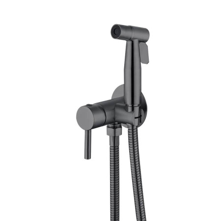 Смеситель для гигиенического душа Mixxus SUS-333 Graphite (с лейкой) из нерж.стали SUS304 (MI6565)