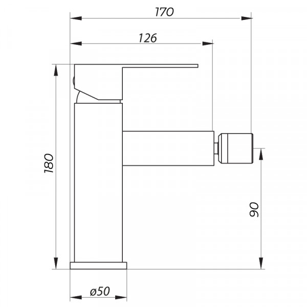 Смеситель для биде Zerix LR75033 (LL1669)