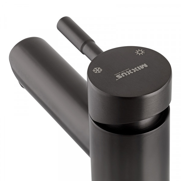 Смеситель для умывальника Mixxus SUS-001-High graphite из нерж. стали SUS304 (MI5905)