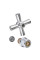 Ручка с кранбуксой Zerix HANDLE ONE-A722 (ZX3267)