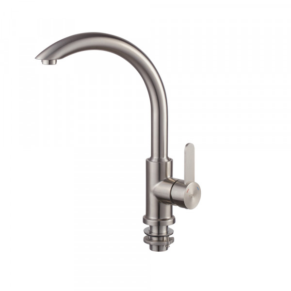 Смеситель для кухни Koer KI-70019-02 (из нерж. стали) (Цвет нерж) (KR4795)