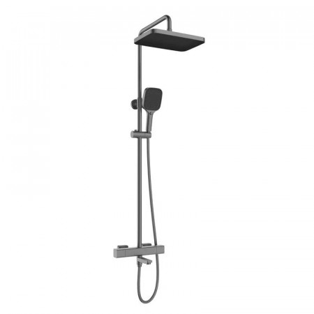 Душевая колонна Mixxus Premium VIRGO 009-J GRAPHITE с термостатическим смесителем, 3 функции (MI664