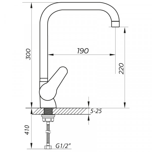 Смеситель для кухни Zerix SOP7 146 (ZX0192)
