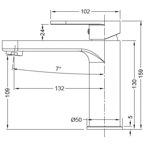 Смеситель для умывальника Koer KB-10030-05 (KR5425)
