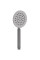 Ручная лейка для душа Zerix LR70002 (круглая) (нерж. сталь) (LL1641)