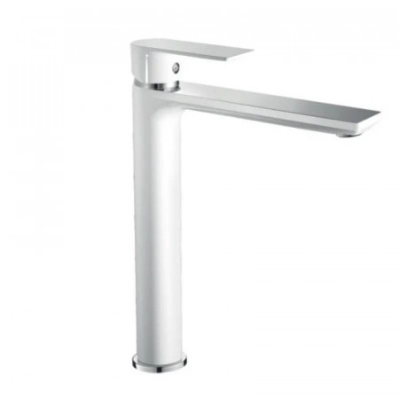 Смеситель для умывальника HAIBA ALEX 001 HIGH WHITE-CHROME (HB9564)