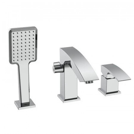 Смеситель на борт ванны Koer KB-43007-01 на 3 отверстия (Цвет хром) (KR3452)