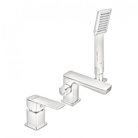 Смеситель для ванны Haiba Kubus 022 (3-hole) (HB3957)