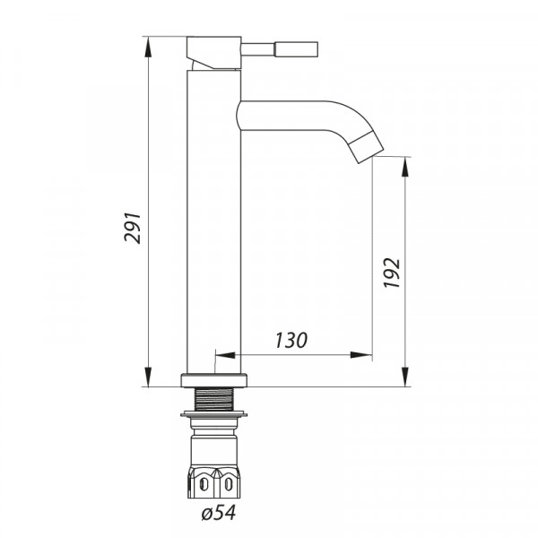 Смеситель для умывальника Zerix LR71105-1 (LL1465)