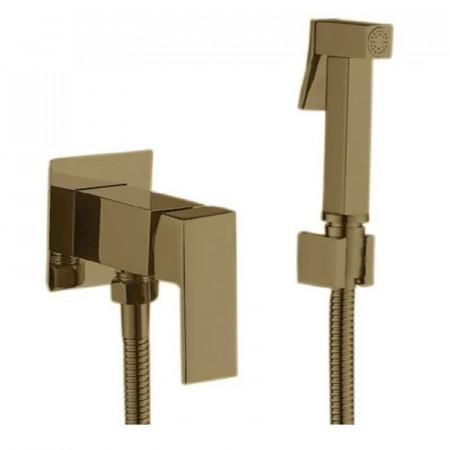 Смеситель для гигиенического душа Haiba KUBUS 002 (INNER) BRUSHED GOLD (HB9625)