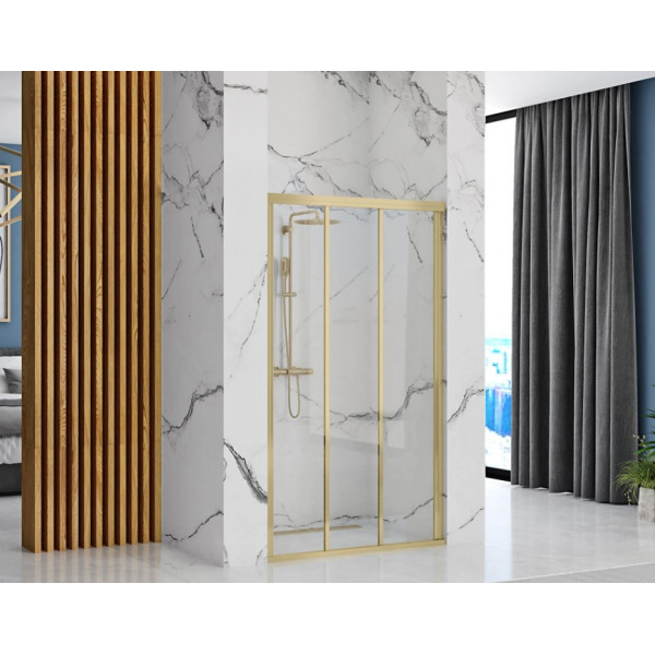Душевая дверь REA ALEX 120 BRUSHED GOLD