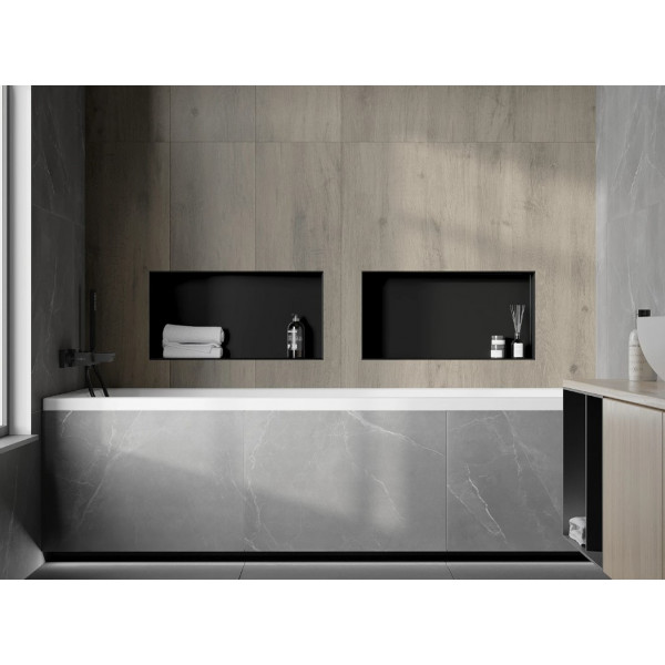 Вбудована полиця MEXEN X-Wall-NR 60x30 BLACK без обідка