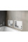 Вбудована полиця MEXEN X-Wall-R 45x30 WHITE з обідком
