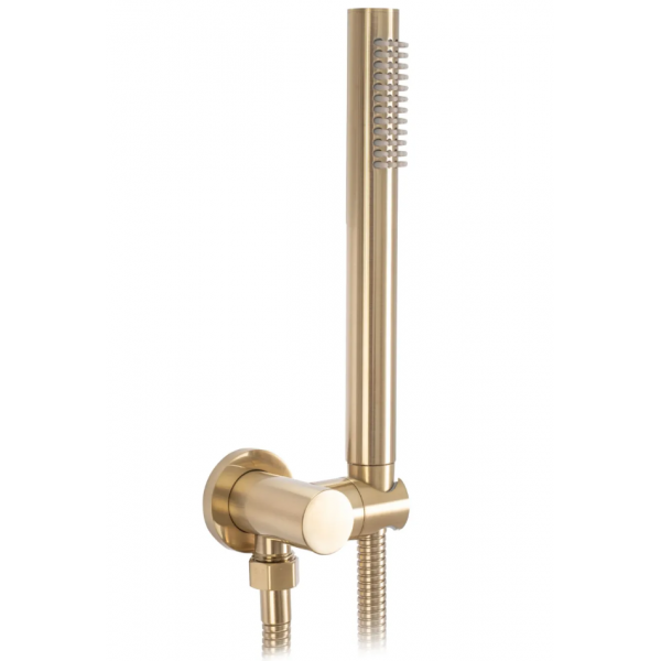 Смеситель для ванны и душа REA LUNGO BRUSHED GOLD + BOX скрытого монтажа