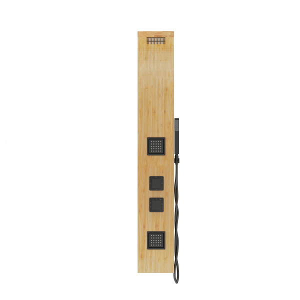 Душова панель CORSAN BAO BAMBOO BLACK з термостатом