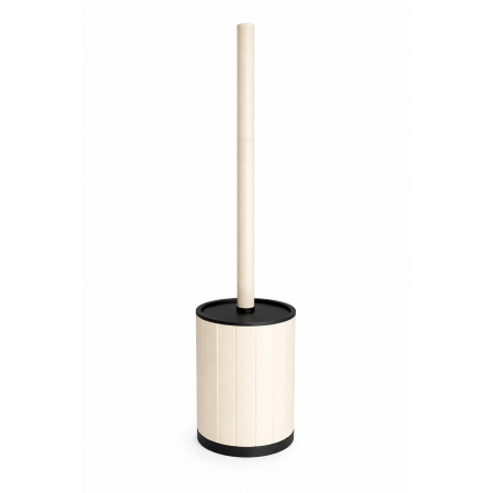 Ёршик для унитаза напольный VBI ROUND S LIGHT BEIGE